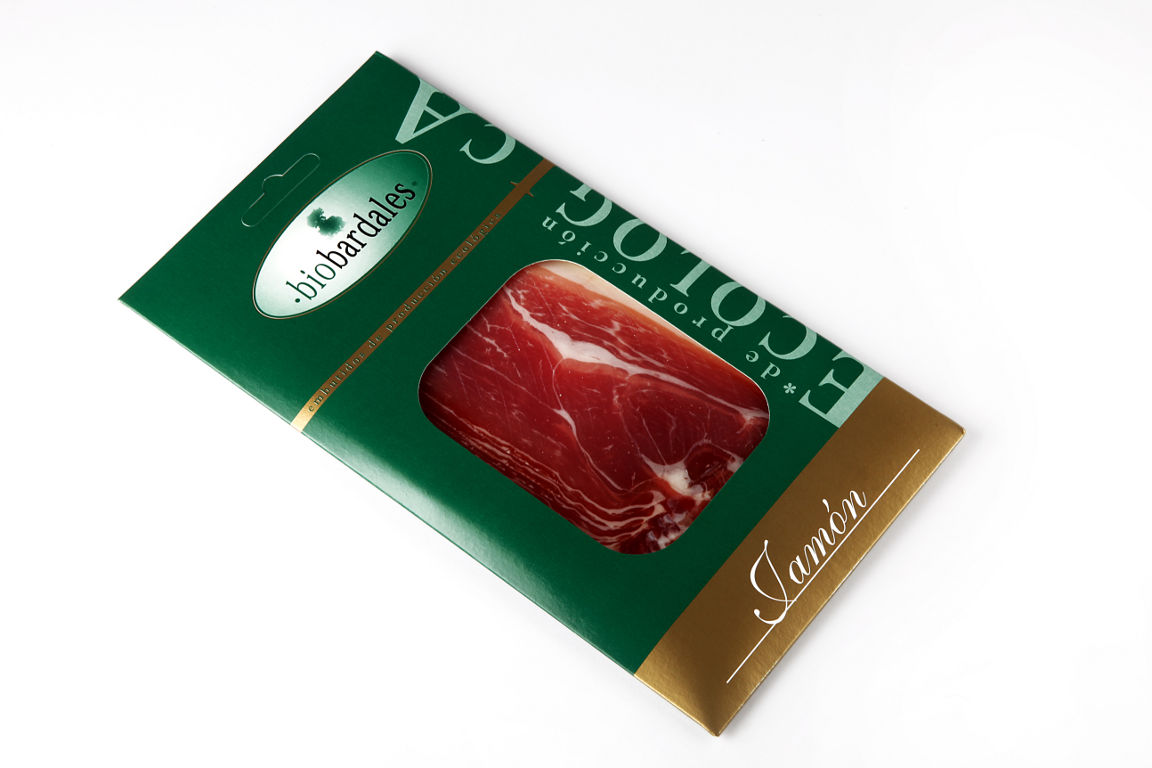 Jamón ecológico en lonchas Biobardales 100g.