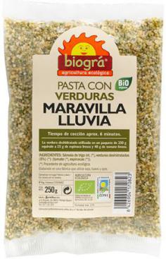 Maravilla lluvia con verduras Biográ 250g.