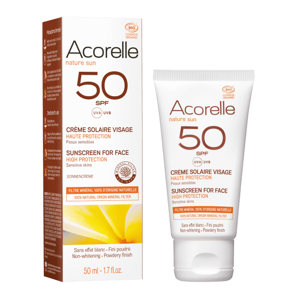  Acorelle Protector solar facial rostro SPF50 50ml.