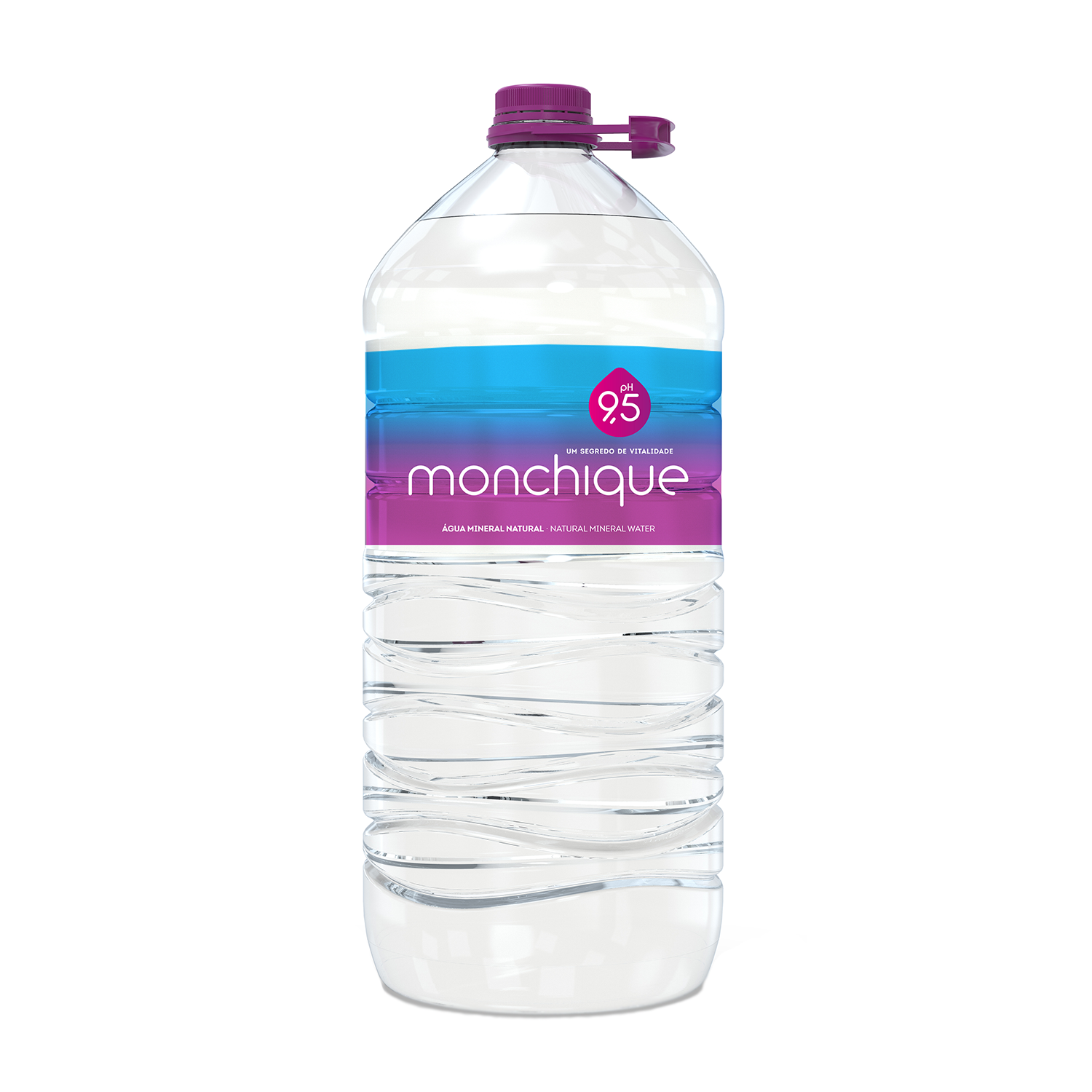 Agua mineral alcalina Monchique garrafa