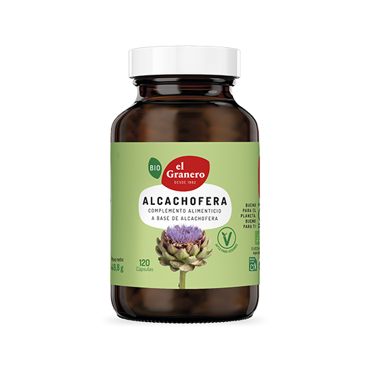 Alcachofera ecológica El Granero 120 cápsulas 415mg.