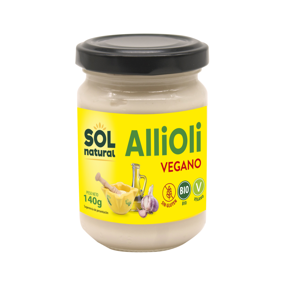 Alioli ecológico, vegano y sin gluten de Sol Natural