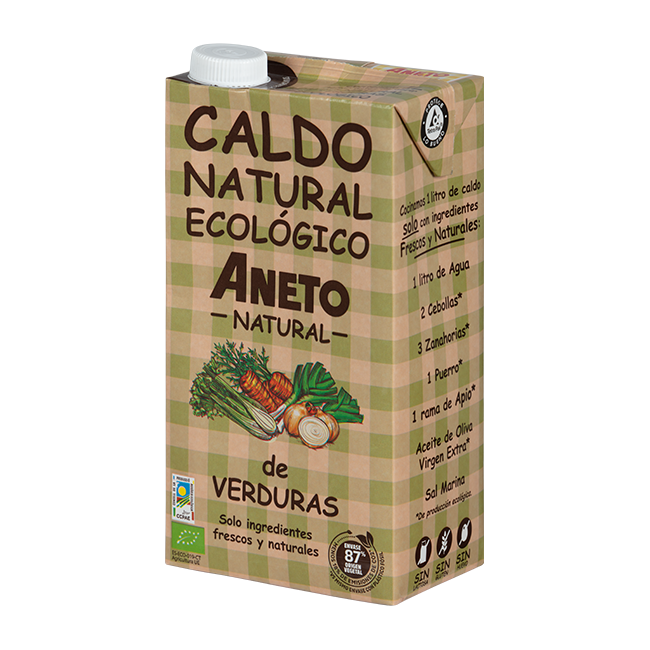 Caldo de verduras bio Aneto 1l.