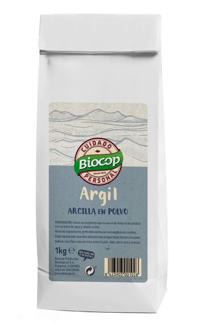Arcilla blanca Argil para uso externo Biocop 1kg.