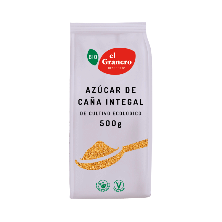 Azúcar de caña integral bio El Granero Integral 500g.