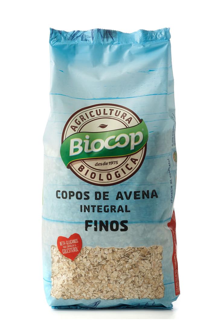 Copos de avena integral finos Biocop 500g. en Biosano