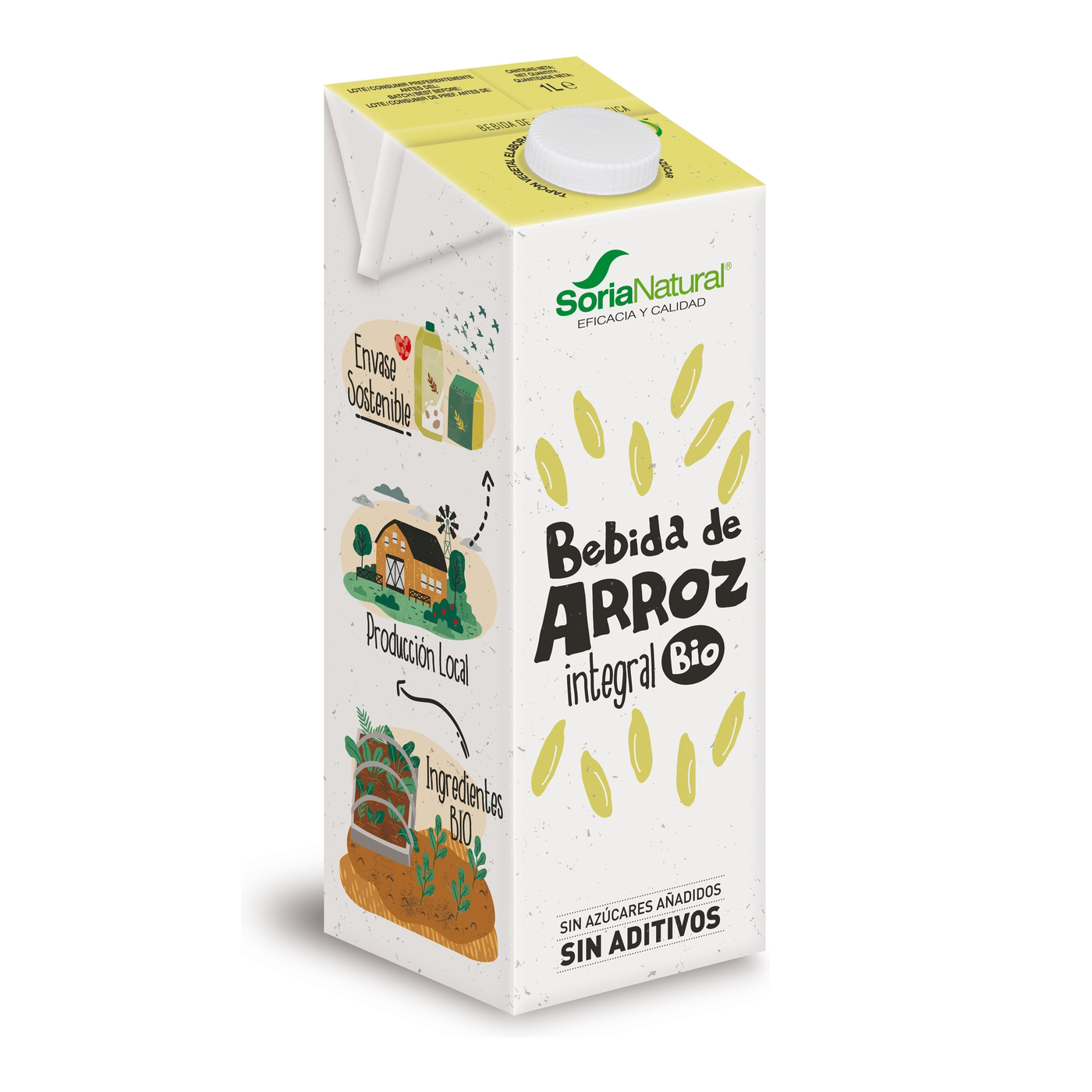 Bebida de arroz integral Soria Natural 1l. en Biosano