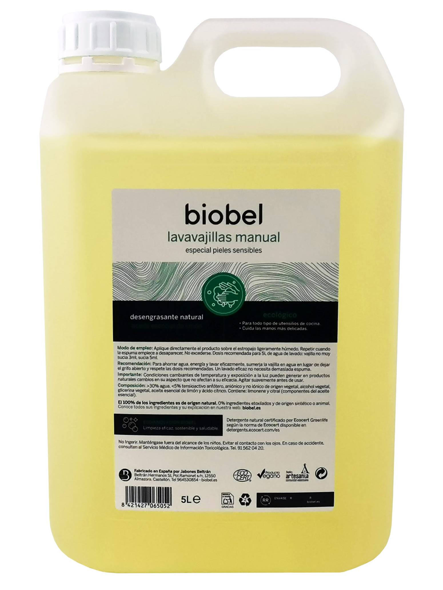 Lavavajillas eco Biobel 5l.