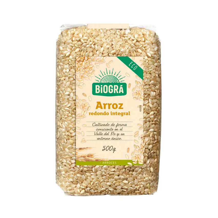 Arroz integral redondo Biográ 500g.