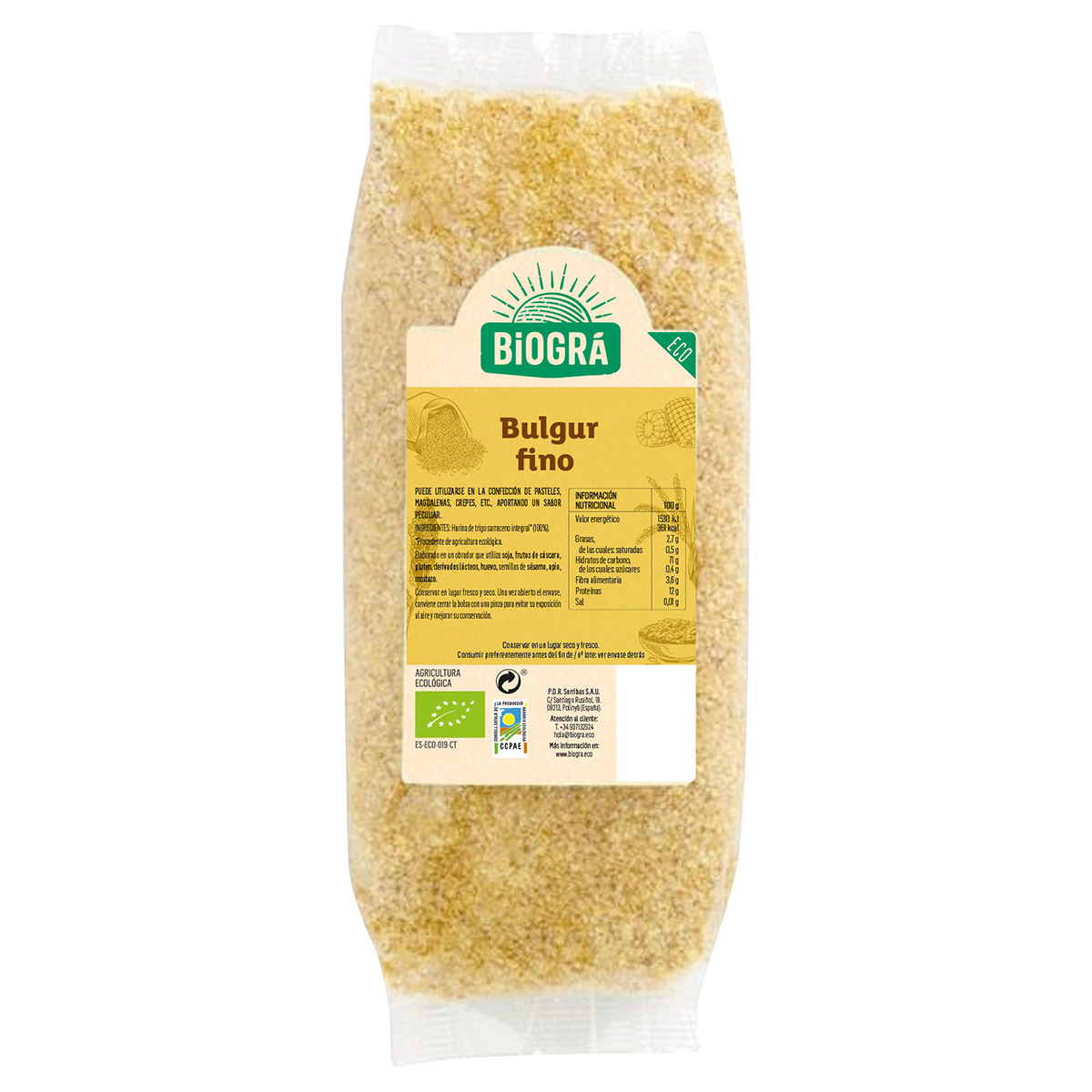 Bulgur fino ecológico Biográ 500g.