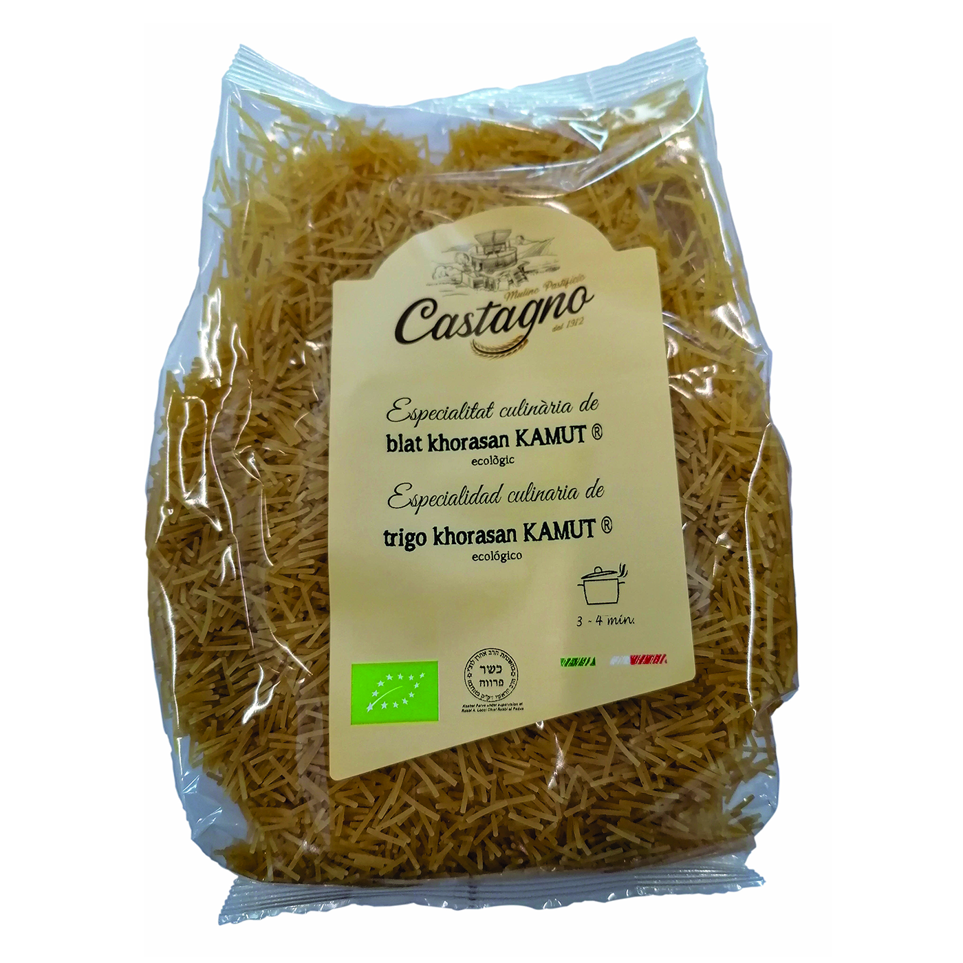 Fideos kamut eco Castagno 500g. 