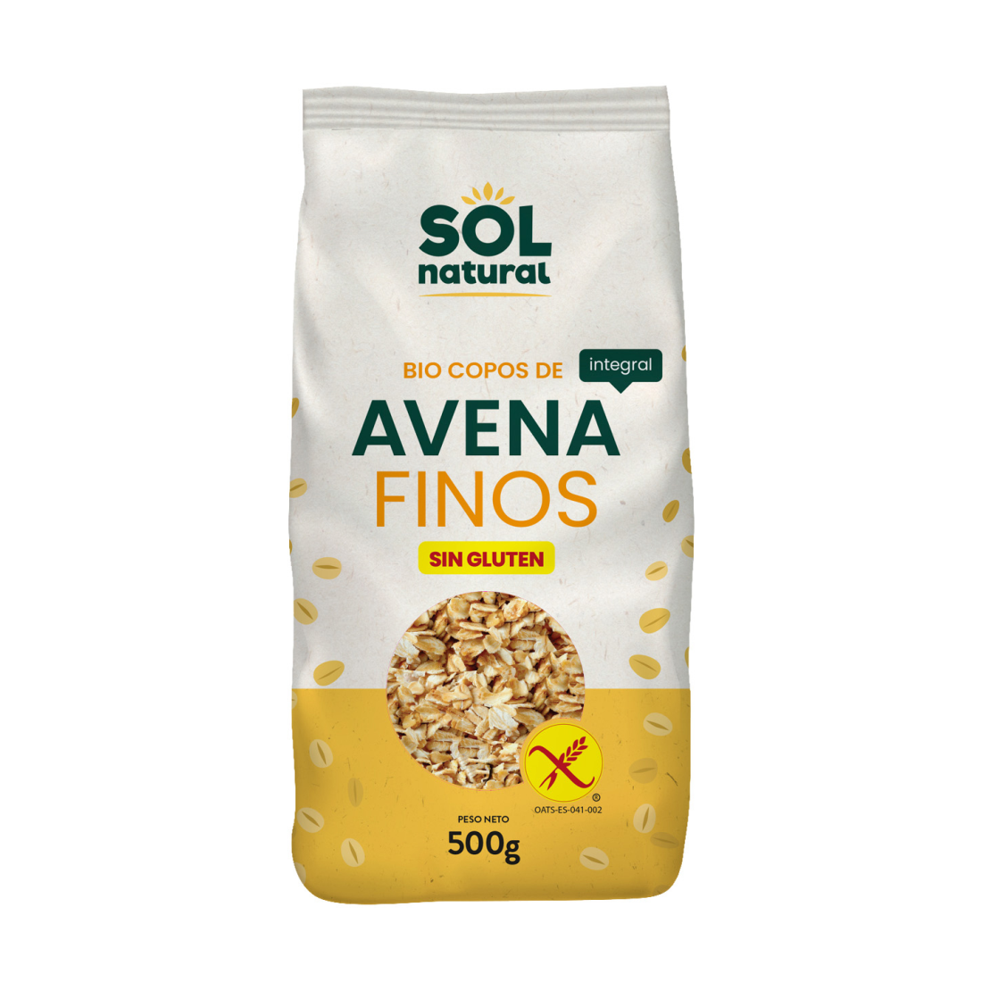 Comprar avena en grano sin gluten Sol Natural 500g online