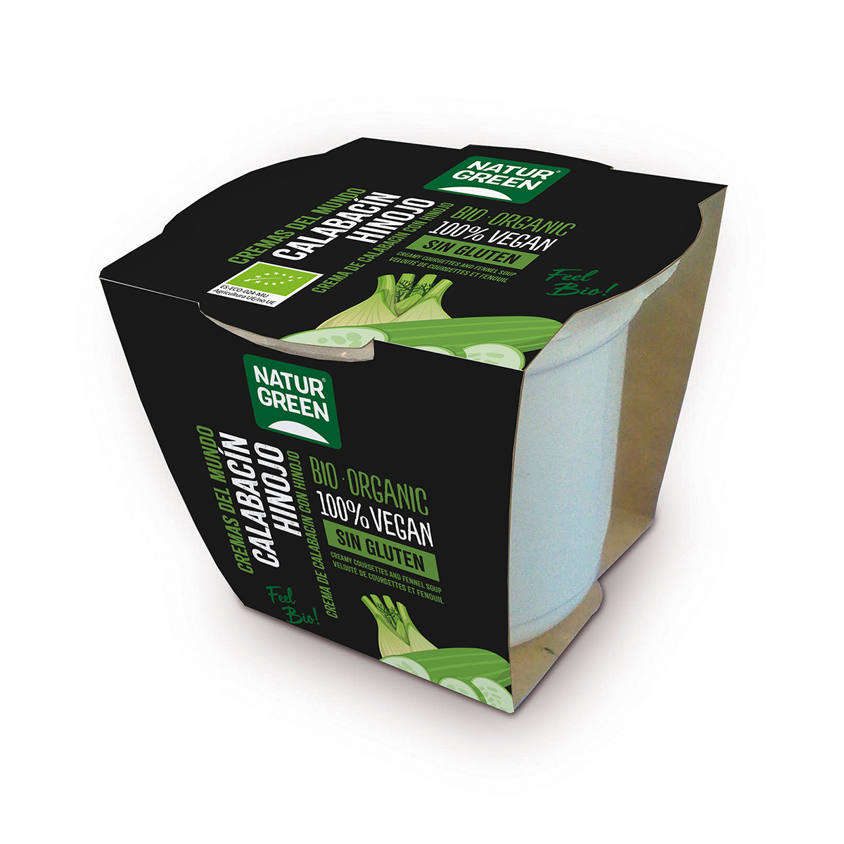 Crema de calabacín con hinojo Naturgreen 310g.