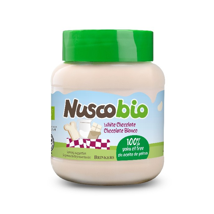 Crema de chocolate blanco Nuscobio sin aceite de palma