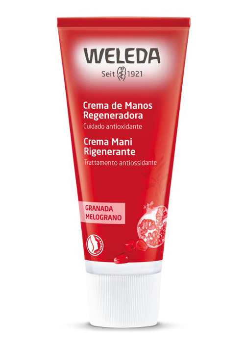 Crema manos regeneradora de granada Weleda 50ml.