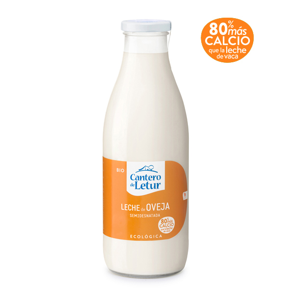 Leche semidesnatada de oveja Cantero Letur 1l.