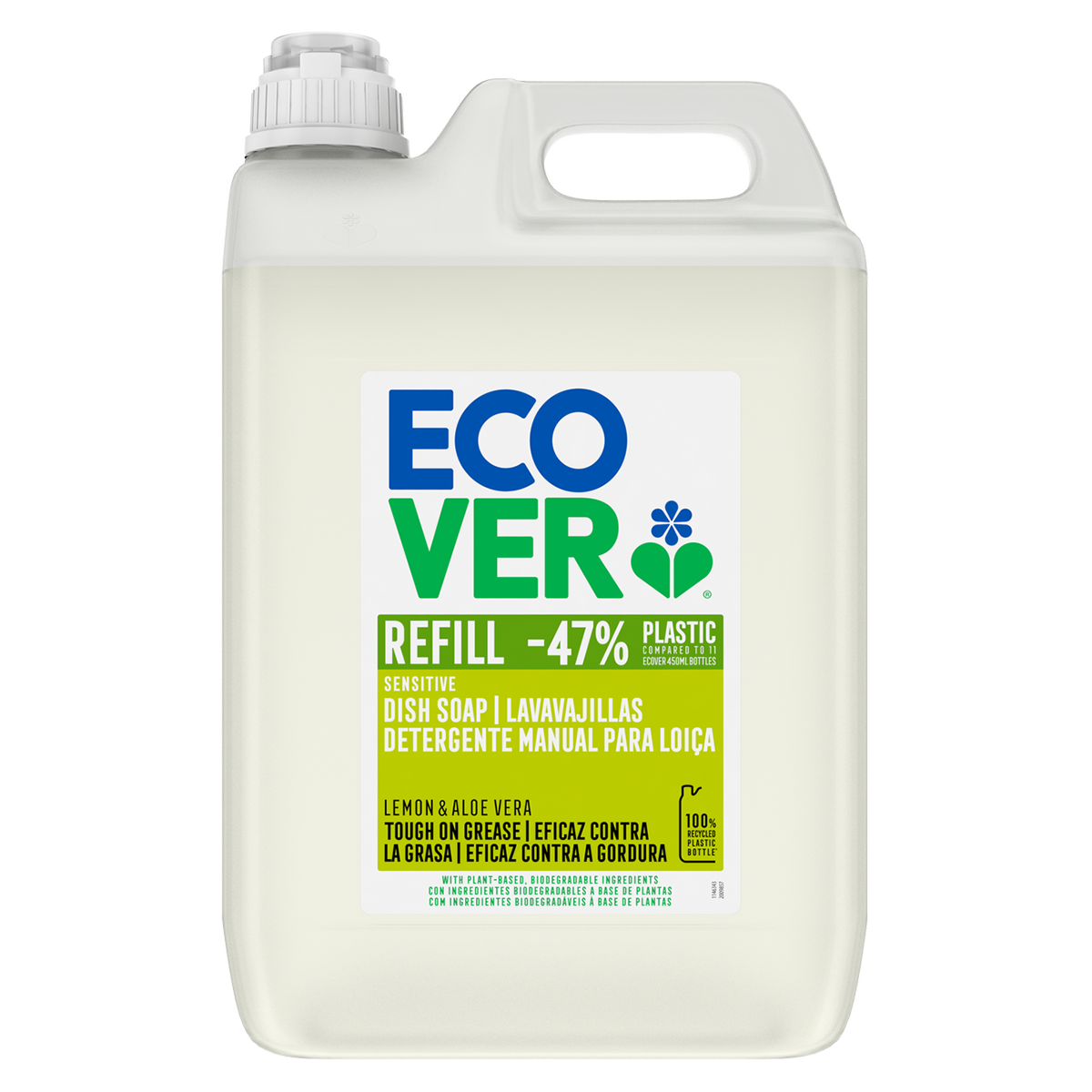 Lavavajillas a mano zero 450ml ecover