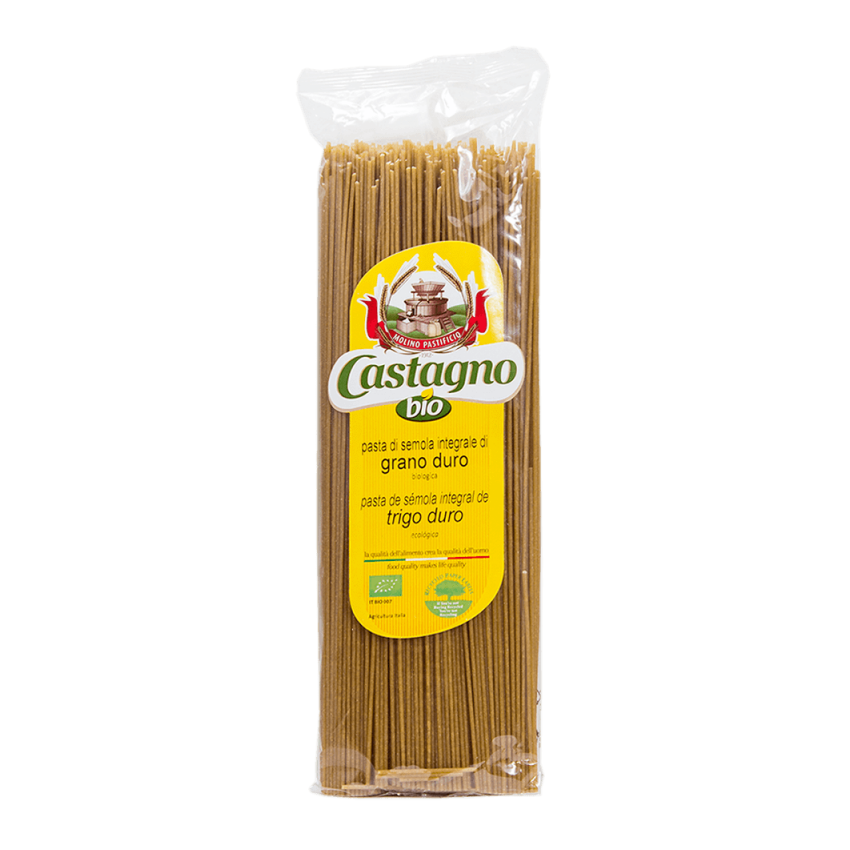 Espaguetis trigo integral eco Castagno 500g.