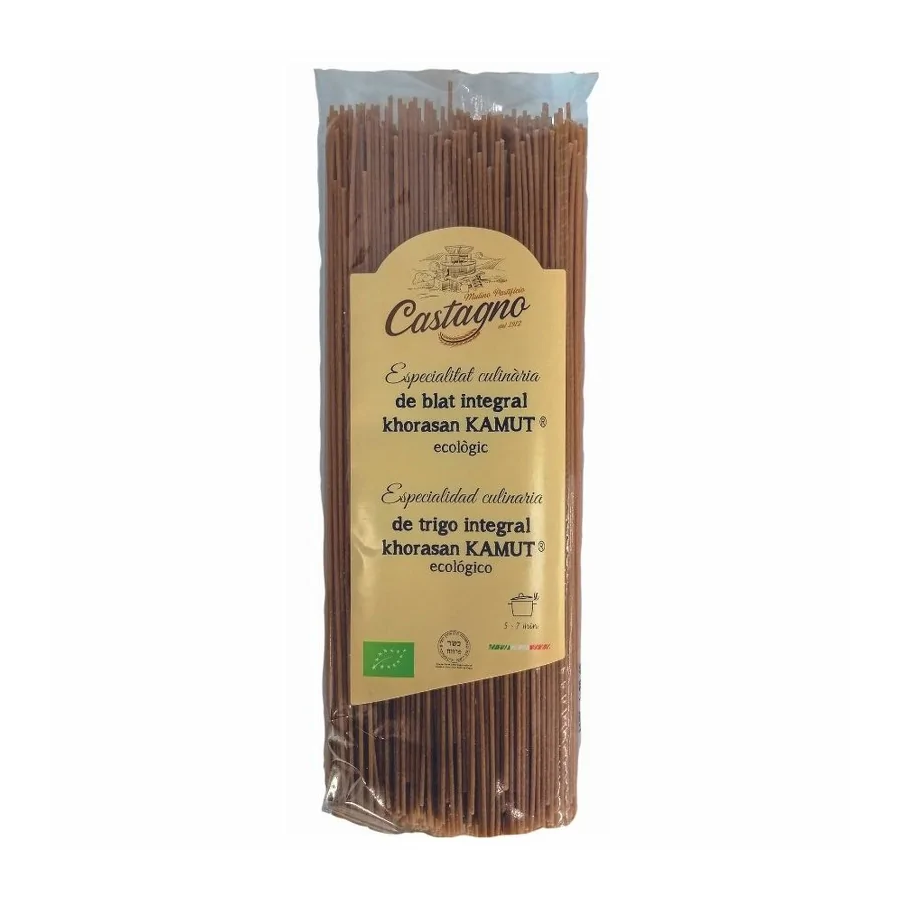 Espaguetis de kamut integral Castagno 500g.