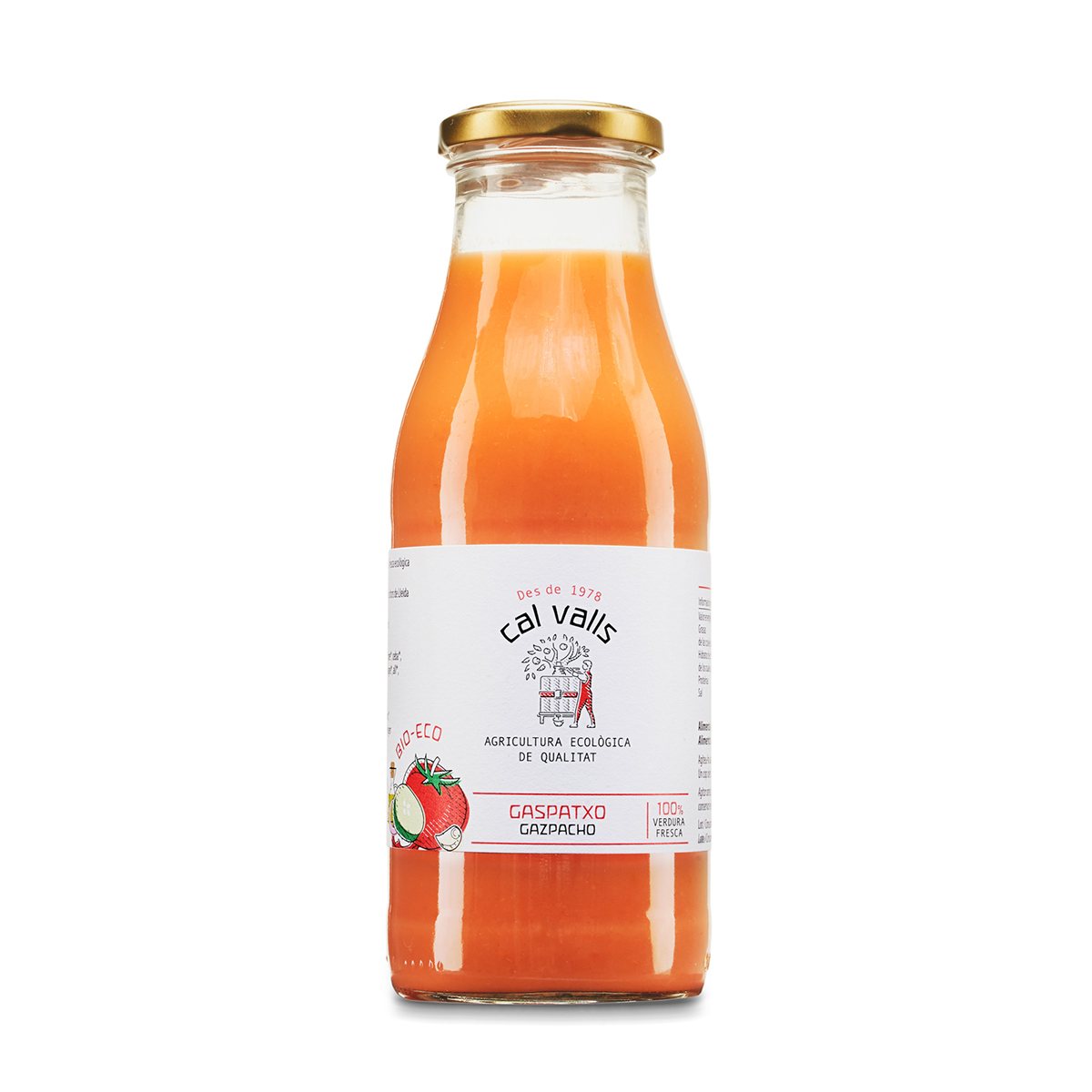 Gazpacho bio Cal Valls 500ml.