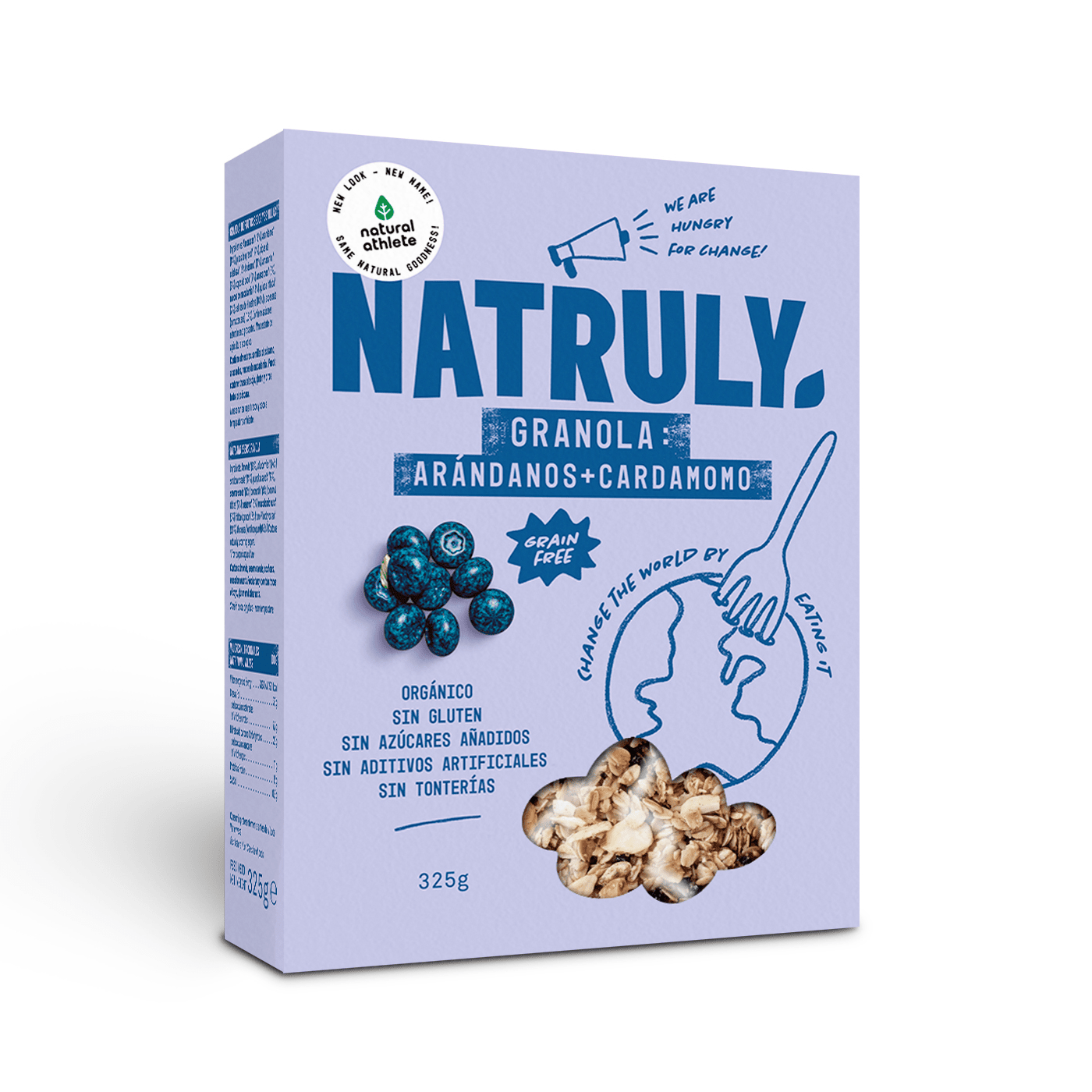 Granola ecológica de arándanos y cardamomo Natruly