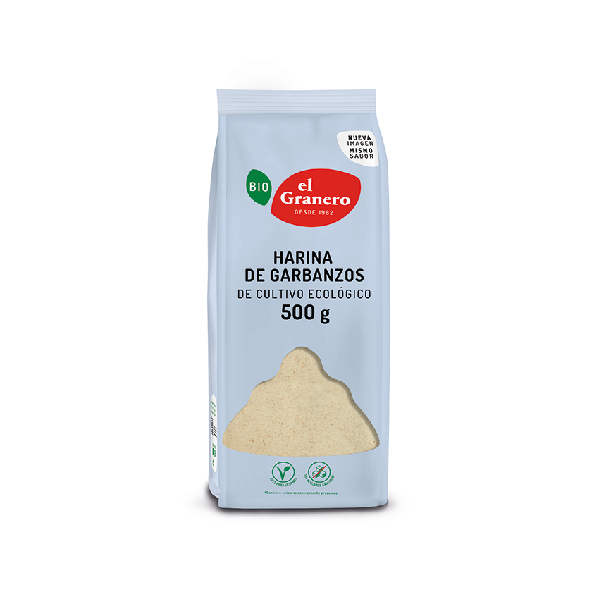 Harina de garbanzos bio El Granero Integral 500g.