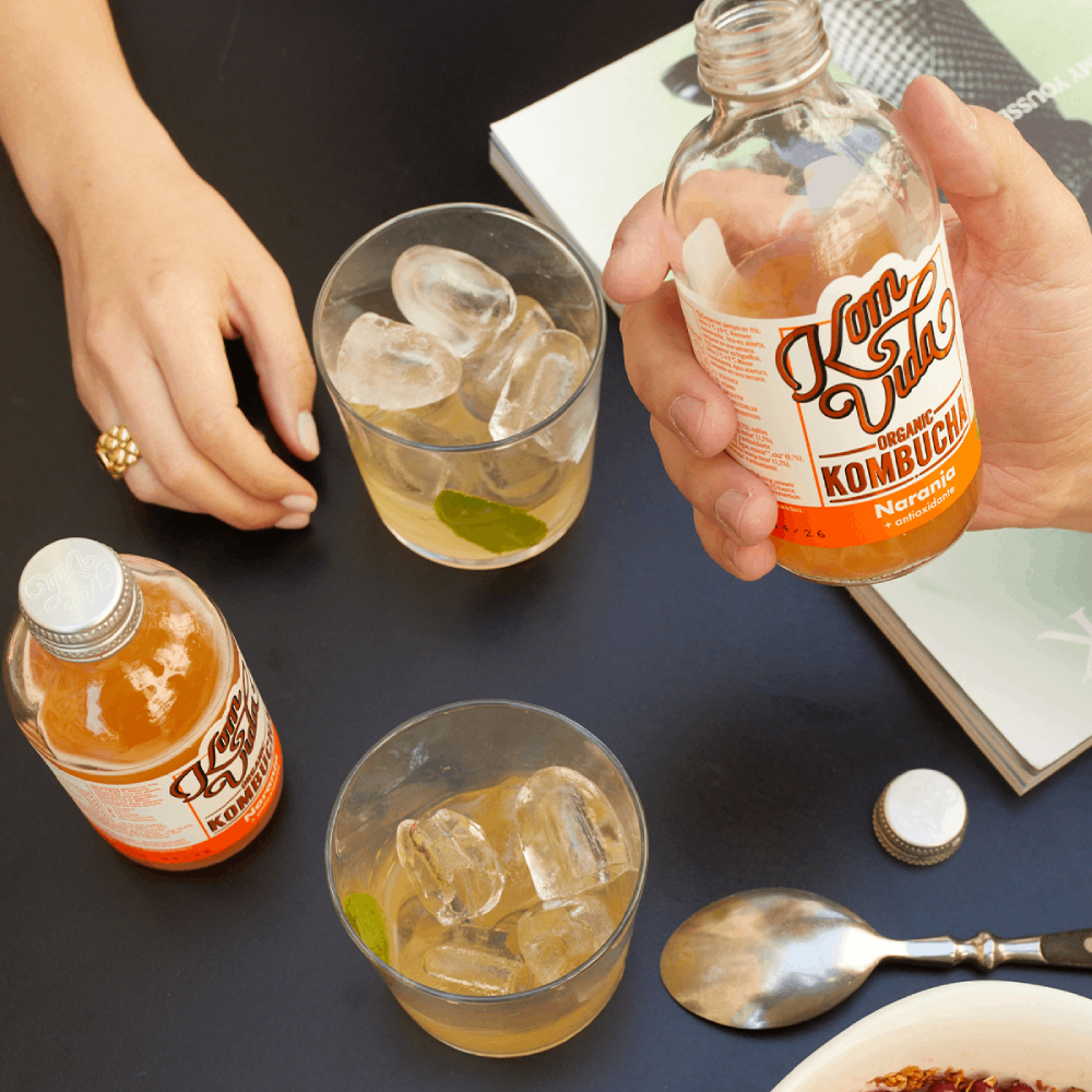 Kombucha ecológica de Naranja Bio Komvida 250ml. - Ítem2