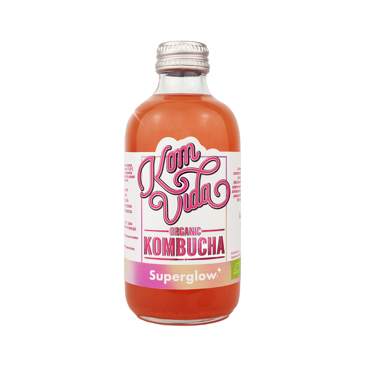 Komvida Kombucha Bio Superglow Botella 250 ml