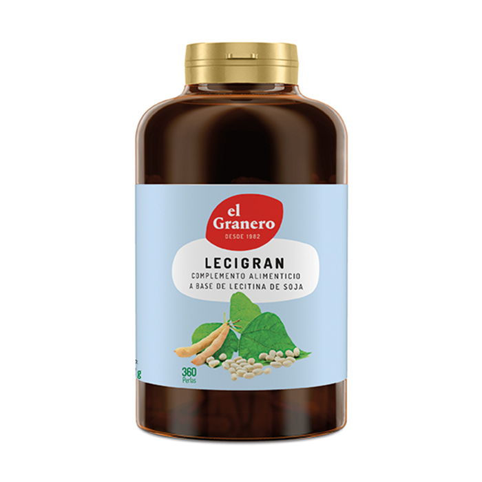 Lecigran lecitina de soja El Granero 360 perlas 720mg. 