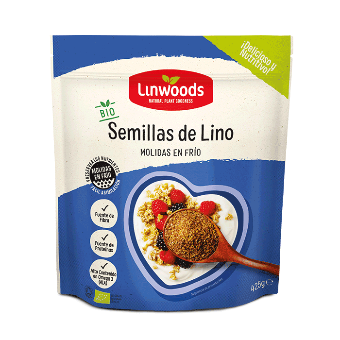 Semillas lino molido bio Linwoods 425g.