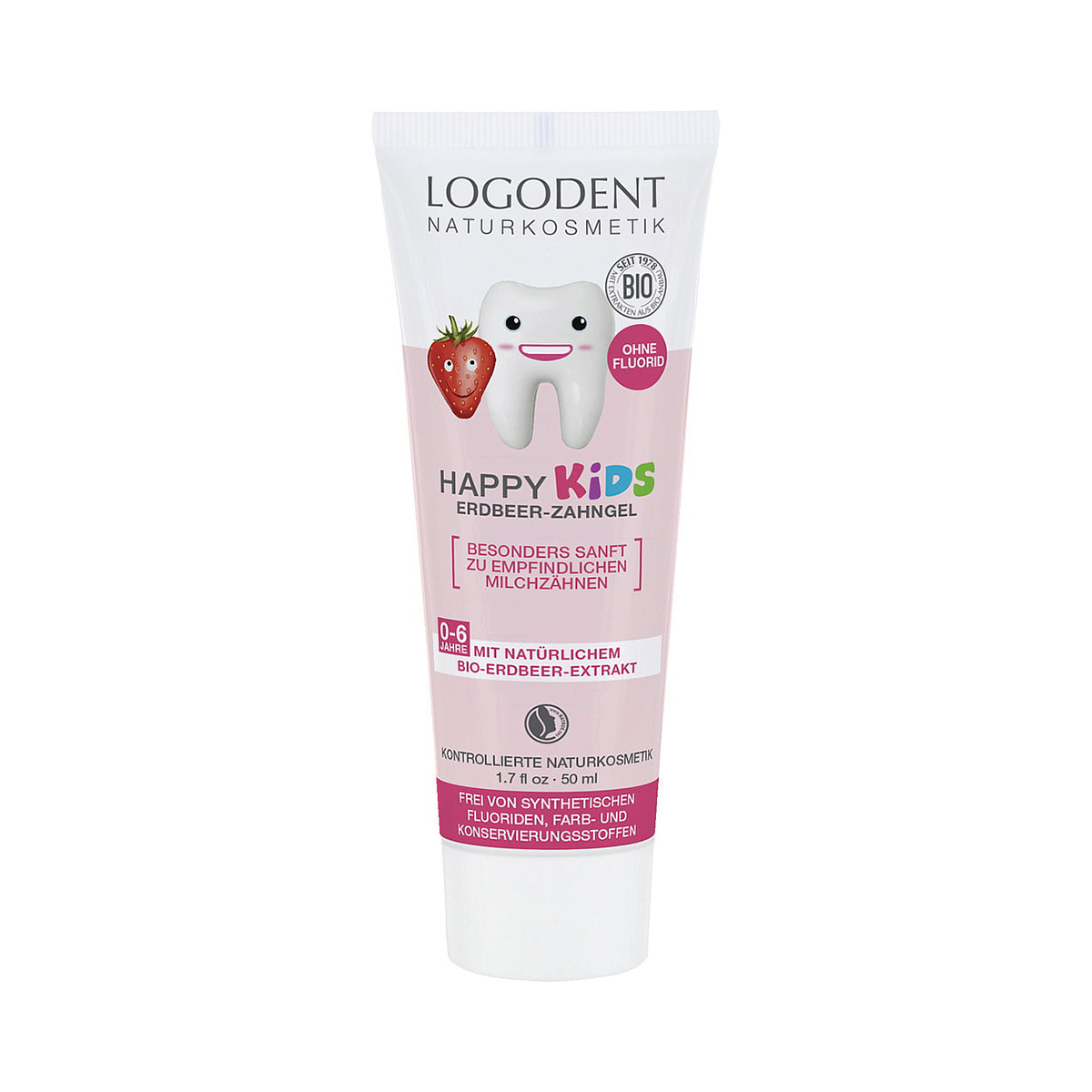 Gel dental Kids Fresa Logona 50ml.