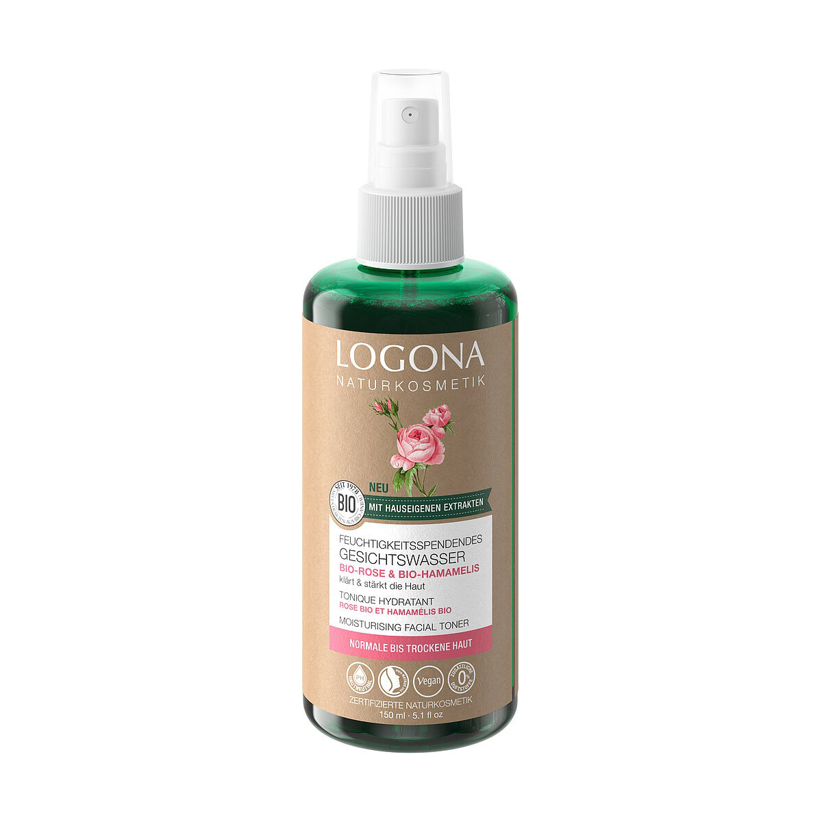 Tónico facial Rosas bio Logona 150ml.