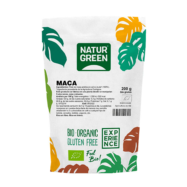 Maca andina ecológica en polvo Naturgreen Experience