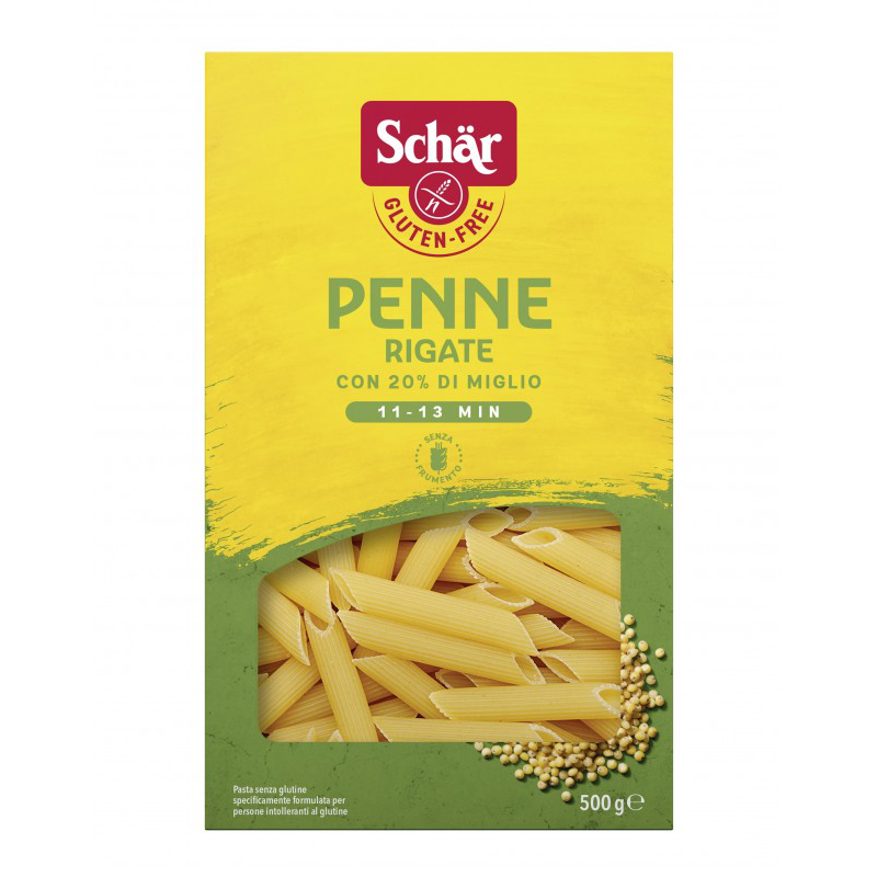 Penne macarrones sin gluten Schar 500g.