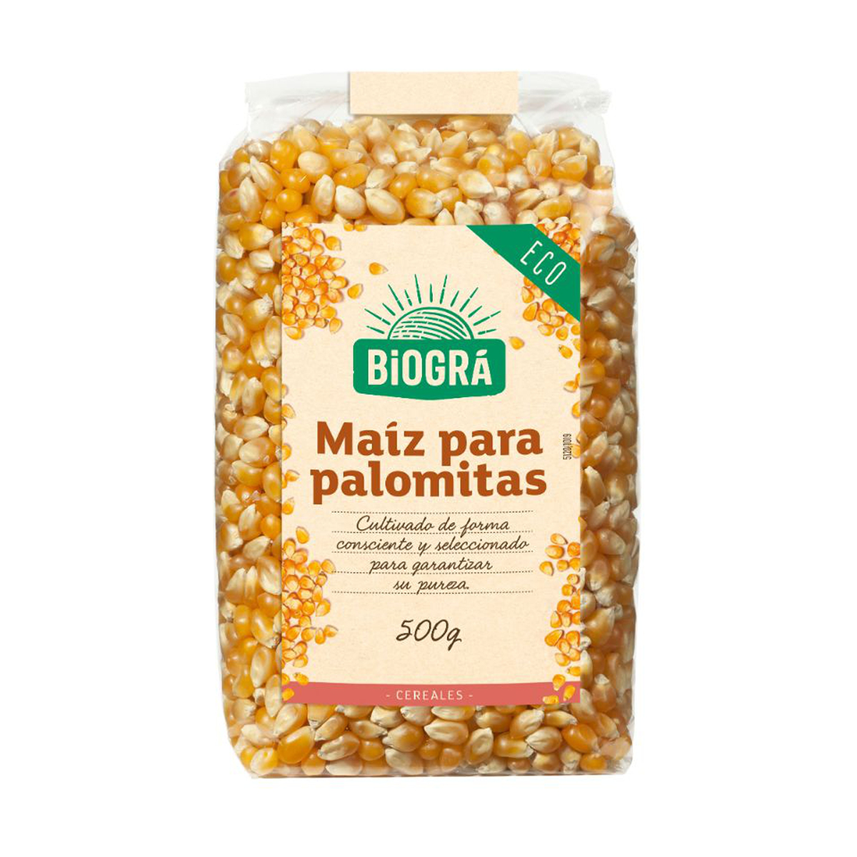 Maíz grano para palomitas Biográ 500g.