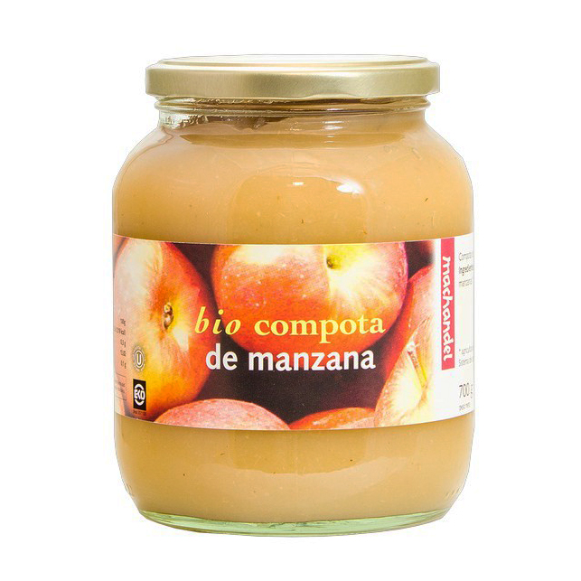 Compota de manzana bio Machandel 700g.