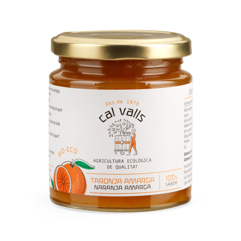 Mermelada naranja eco Cal Valls 240g.