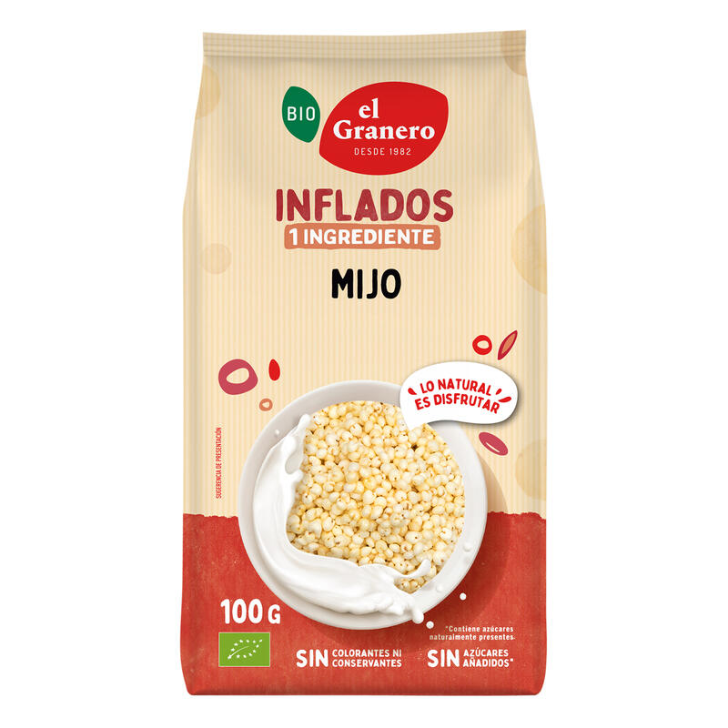 Mijo hinchado bio El Granero Integral 100g.