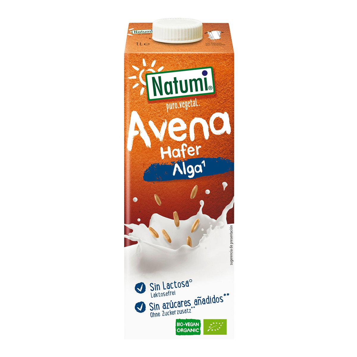 Bebida de avena calcio con algas bio Vegan Natumi