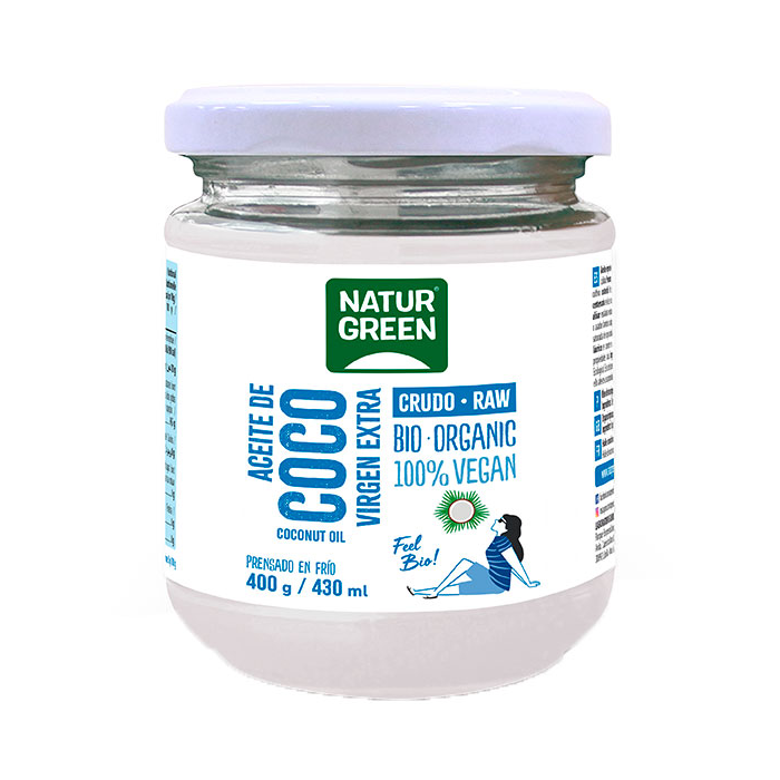 Aceite de coco virgen Naturgreen 430ml.