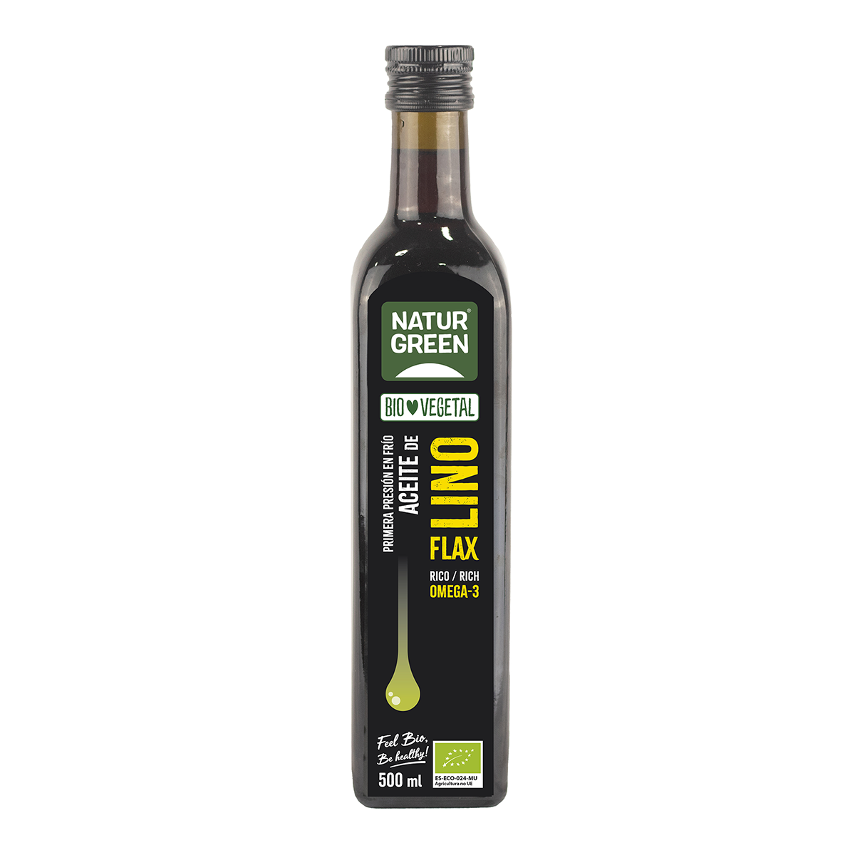 Comprar aceite de lino ecológico Naturgreen 500ml en Biosano