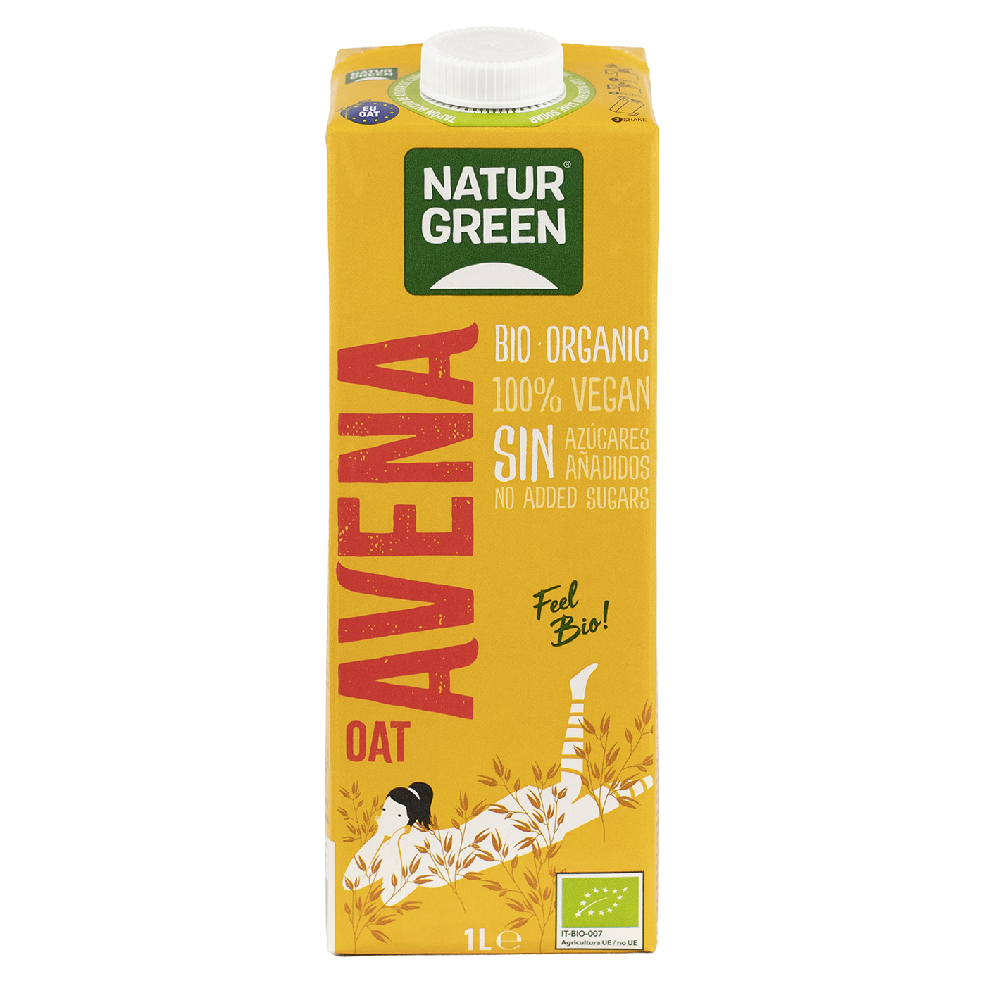 Bebida de avena con calcio Naturgreen 1l.