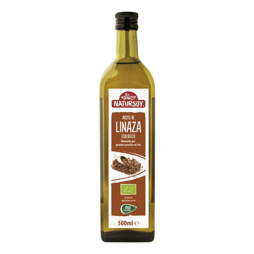 Aceite de linaza bio Natursoy 500ml. en Biosano