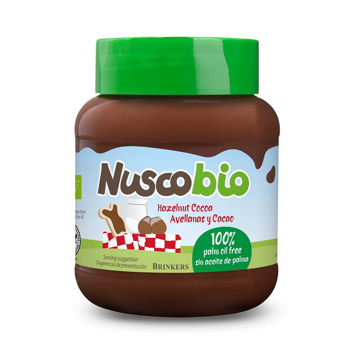 Crema de chocolate avellanas Nuscobio 400g.