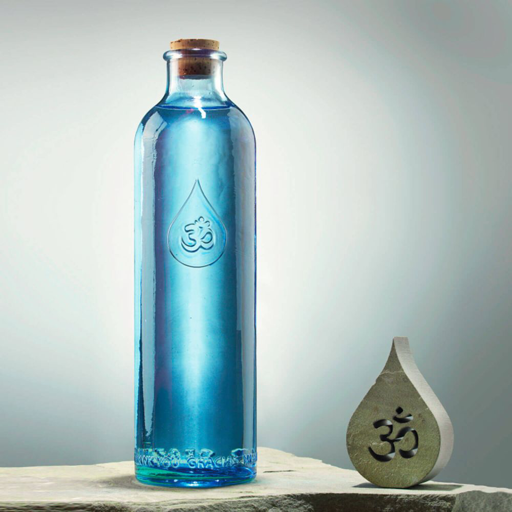 Botella de vidrio reciclado OmWater Gratitude - Ítem1