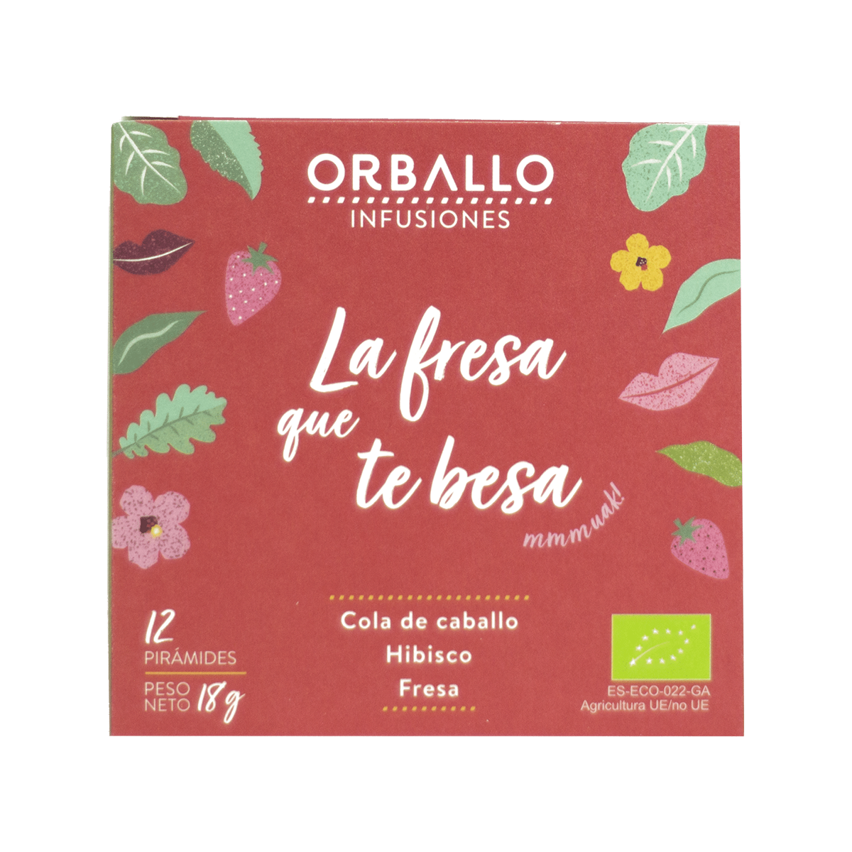 Orballo Infusión La Fresa Que Te Besa 12 pirámides