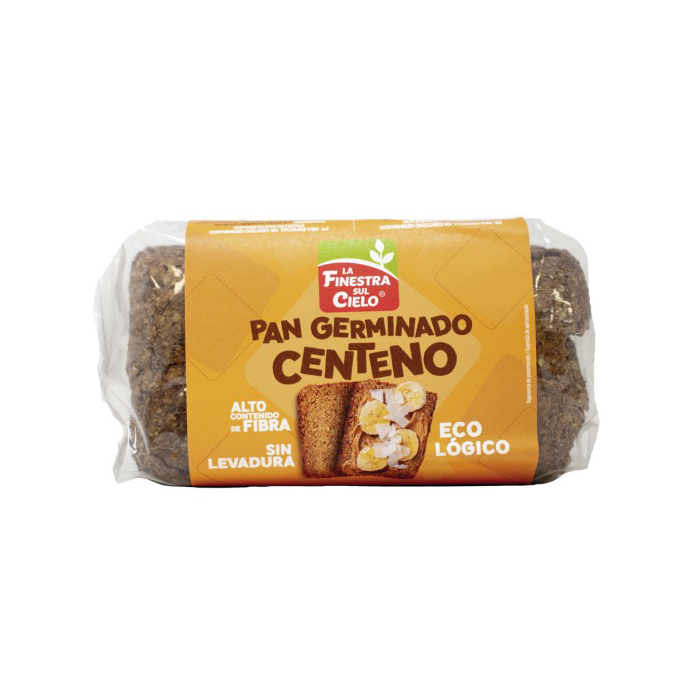 Pan germinado de centeno La Finestra Sul Cielo 400g.