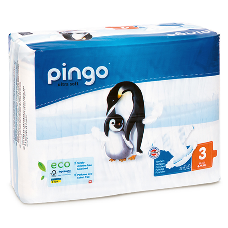 Pingo Pañales Talla 3 Midi (4-9 kg) - Caja de 44 Pañales : : Bebé