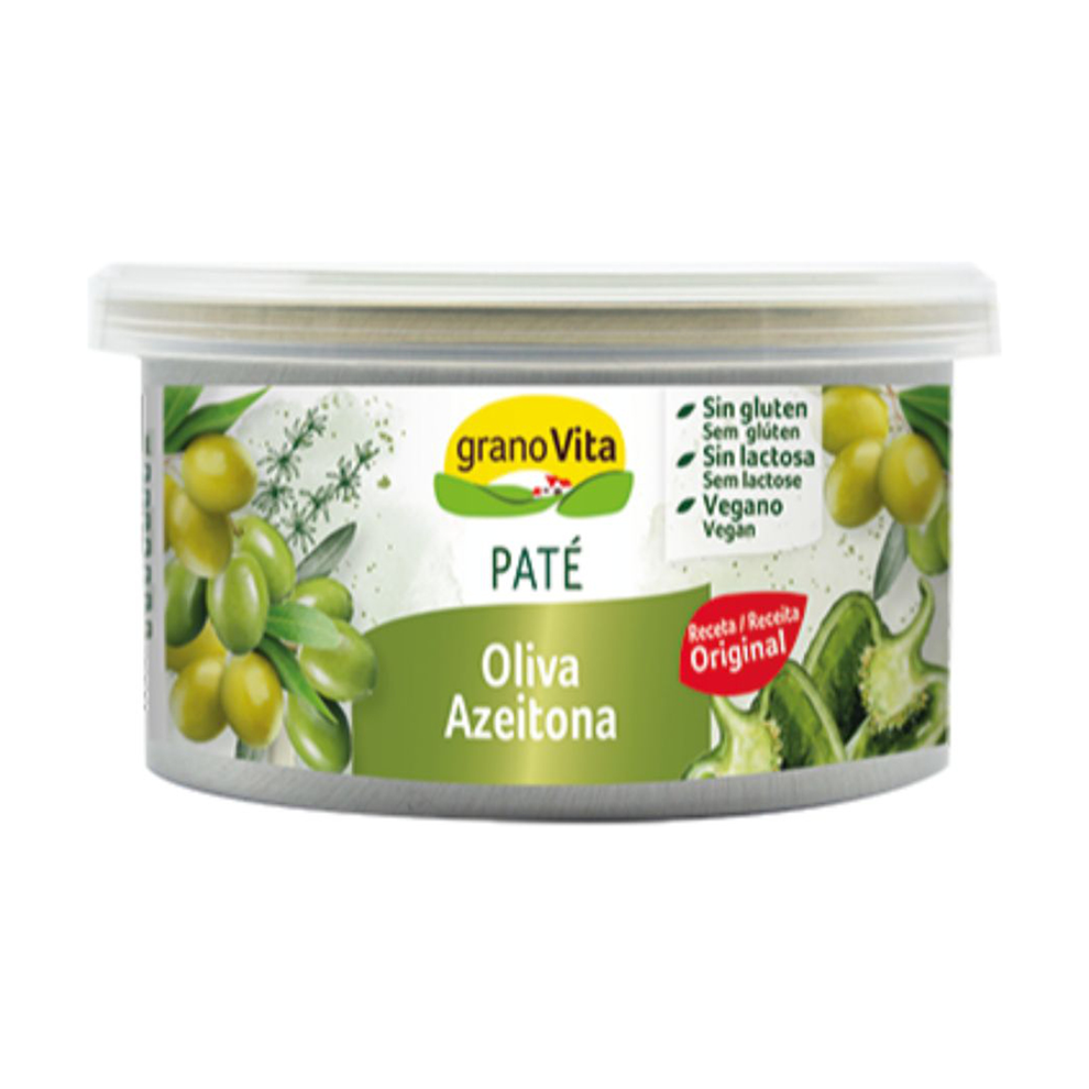 Paté vegetal de olivas en lata Granovita 125 gramos