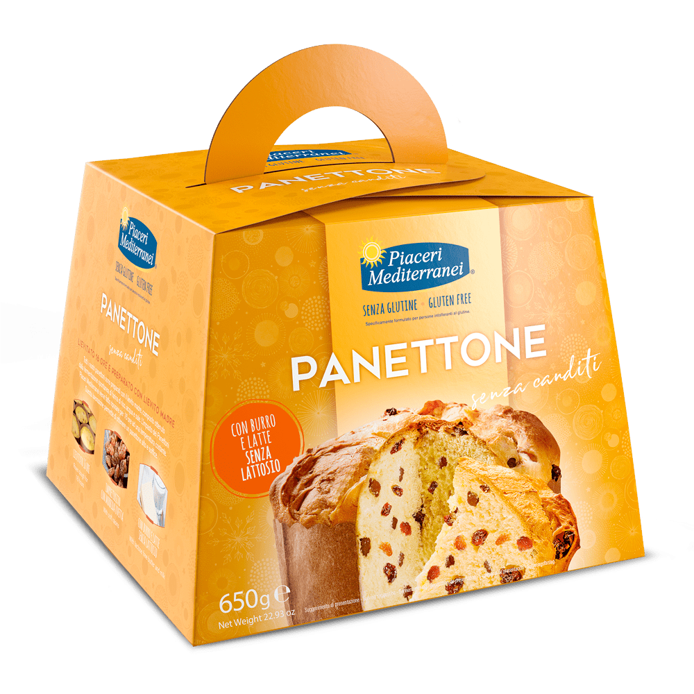 Panettone clásico sin gluten Piaceri Mediterranei